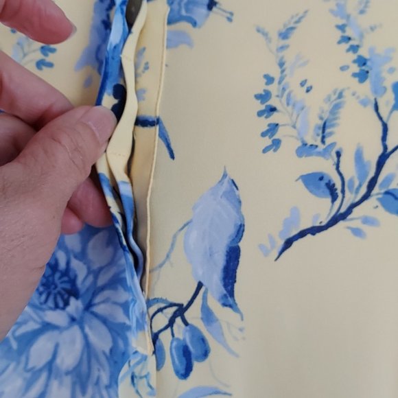 Yellow Floral Talbots Top, Sz M, NWOT - Picture 5 of 12